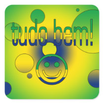Tudo Bem! Brazil Flag Colours Pop Art
