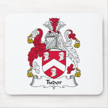 Tudor Family Crest Mouse Pad