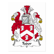 Tudor Family Crest Post Card
