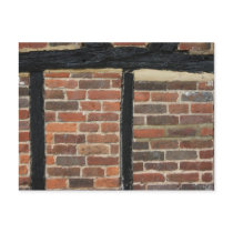 Tudor house wall, Amersham, UK Post Card