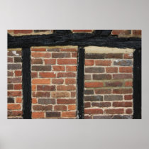 Tudor house wall, Amersham, UK Posters