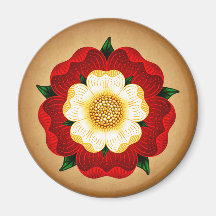Tudor Rose Refrigerator Magnet