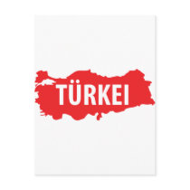 Tuerkei kontur zeichen postcards