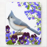 Tufted Titmouse in the Garden Mousepad
