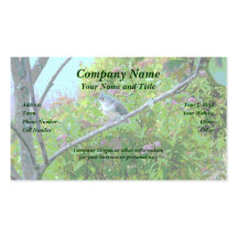 Tufted Titmouse: Newly Fledged Baby Bird Business Card Template