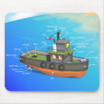 Tug Boat mousepads