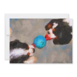 Tug of War Cavalier KC Spaniels 5x7 Mini Prints invitations