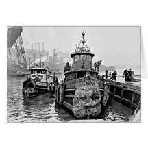 Tugs at Brooklyn Navy Yard Card