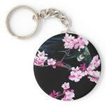 Tui Bird in the Cherry Blossoms Key Chains