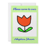 Tulip Adoption Shower invitation