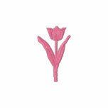 Tulip embroidered design embroidered shirts