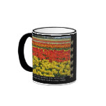Tulip Field and Voltaire Quote mugs