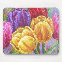 Tulip Flowers Floral Painting Art - Multi