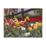 Tulip Garden Easter Postcard