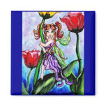 tulip hug magnet