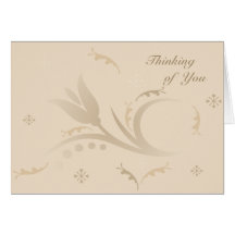 Tulip Mist in Beige Card