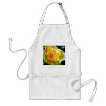 "Tulip Poplar" Yellow Flower Watercolor Aprons