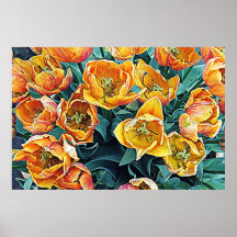 Tulip´s colours poster
