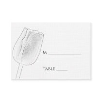 Tulip Sketch Wedding Place Card