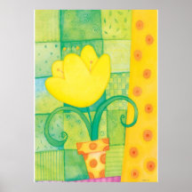 tulip watercolor print