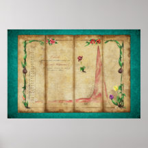 Tulipomania Graph (mint) Afdruk