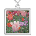 Tulips and Pansies 2 Necklace