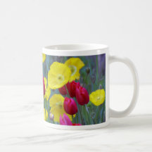 Tulips and Poppies Coffee Mugs