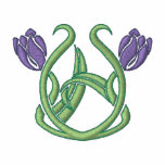 Tulips Art Nouveau embroidered shirts