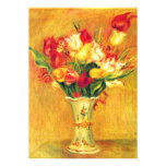 Tulips by Renoir Vintage Art Flower Bridal Shower Invites