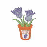 Tulips embroidered shirts