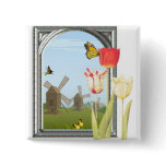 Tulips from Amsterdam Pinback Button