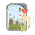 Tulips from Amsterdam Round Stickers
