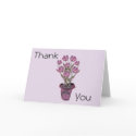 Tulips in flower pot Thank You Cards