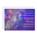 Tulips Jewish Wedding Anniversary Party Invitation
