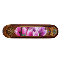 Tulips - Pink & Purple Tulips Skateboard Decks