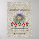 Tulips Viola ~ Proverbs 3:5-6
