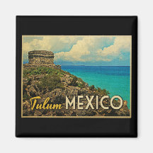 Tulum Mexico Fridge Magnets