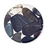 Tumbled marble stones refrigerator magnet
