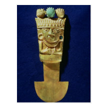 Tumi or ceremonial knife in the shape of post card