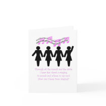Tumult and strife greeting card