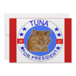 Tuna for President cards invitations