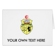 Tunisia Coat of Arms Greeting Cards