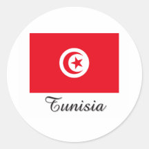 Tunisia Flag Design Sticker