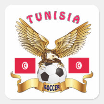 Tunisia Football Designs Sticker