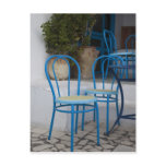 Tunisia, Sidi Bou Said, cafe chairs