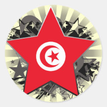 Tunisia Star Sticker