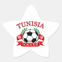 Tunisian Soccer Designs Star Stickers