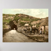 Tunnel near Glengariff, County Cork Poster