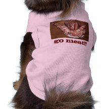 TurBaDucken, GO MEAT!!! small Dog Tank Pet Shirt