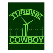 Turbine Cowboy Post Cards